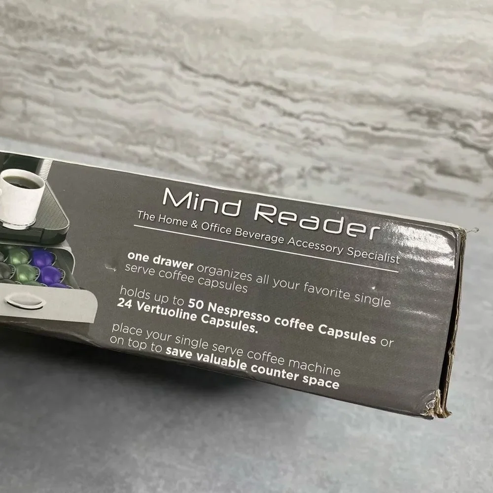 Mind Reader Nespresso Coffee Capsule Rectangular One Drawer Storage Organizer - Picture 3 of 16